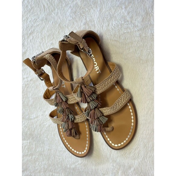 Report Women’s Lanston Gladiator Boho Zip Back Strappy Sandals size 7 - Picture 1 of 6